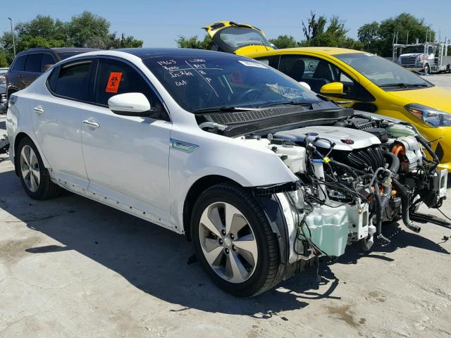 KNAGN4AD3G5092501 - 2016 KIA OPTIMA HYB WHITE photo 1