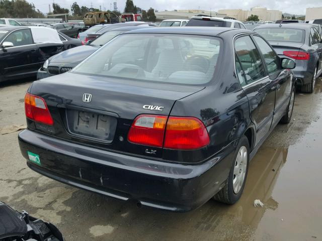 1HGEJ6677YL000891 - 2000 HONDA CIVIC LX BLACK photo 4