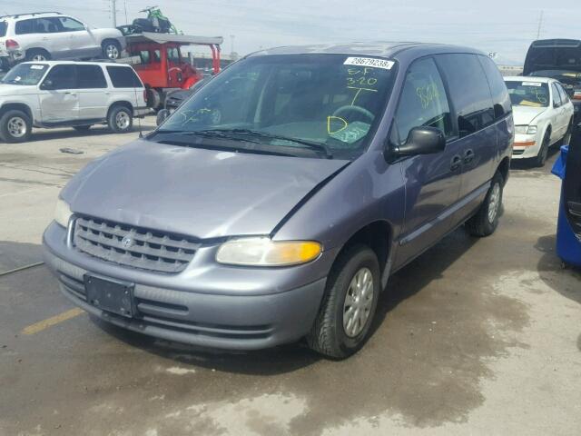 2P4FP2537VR334507 - 1997 PLYMOUTH VOYAGER PURPLE photo 2