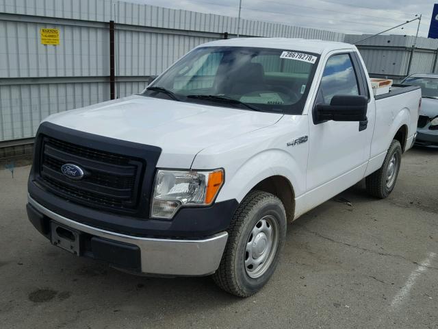 1FTMF1CM2EKE71325 - 2014 FORD F150 WHITE photo 2