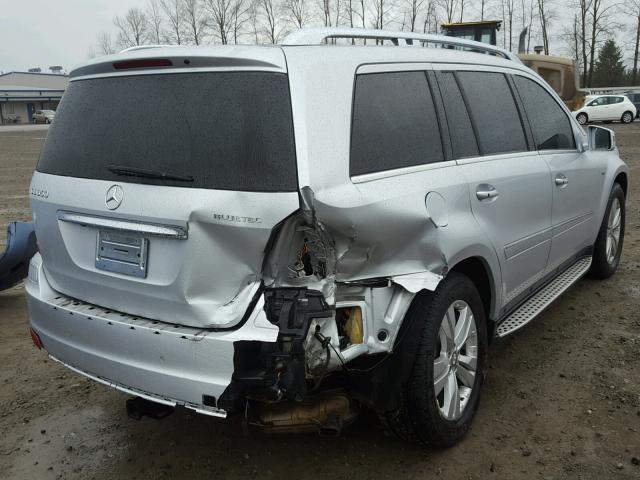 4JGBF2FE7BA743544 - 2011 MERCEDES-BENZ GL 350 BLU SILVER photo 4