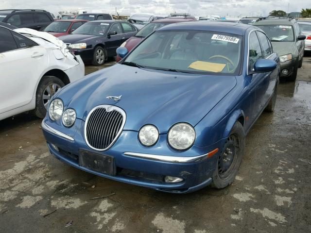 SAJEA01T43FM66366 - 2003 JAGUAR S-TYPE BLUE photo 2