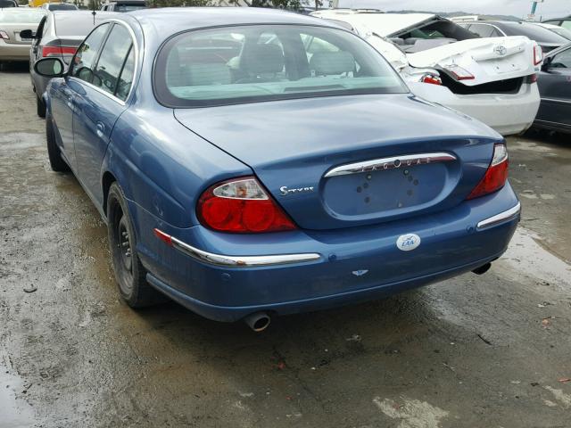 SAJEA01T43FM66366 - 2003 JAGUAR S-TYPE BLUE photo 3