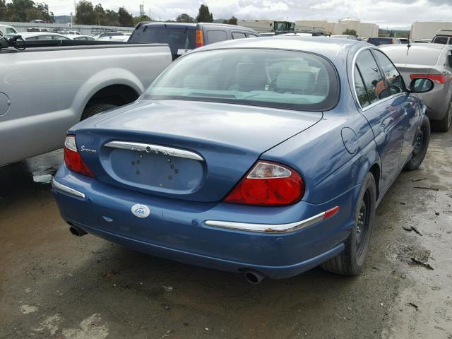 SAJEA01T43FM66366 - 2003 JAGUAR S-TYPE BLUE photo 4