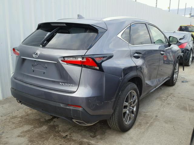 JTJYARBZ0G2032829 - 2016 LEXUS NX 200T BLACK photo 4