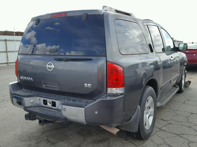 5N1AA08A46N720116 - 2006 NISSAN ARMADA SE CHARCOAL photo 4