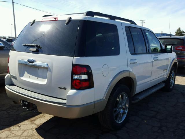 1FMEU74E78UA47308 - 2008 FORD EXPLORER E WHITE photo 4