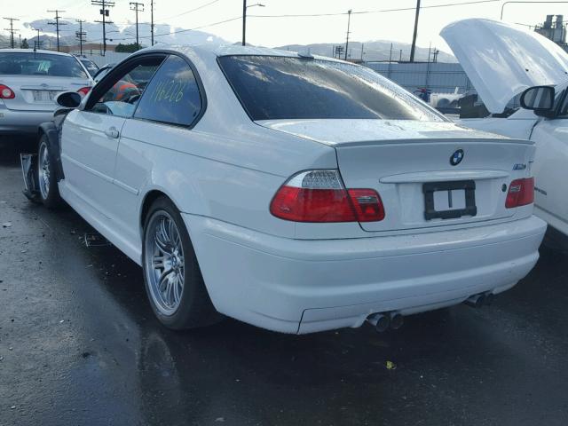 WBSBL93435PN62288 - 2005 BMW M3 WHITE photo 3