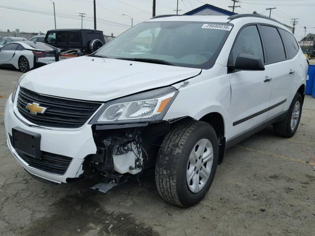 1GNKRFED5HJ164306 - 2017 CHEVROLET TRAVERSE L WHITE photo 2