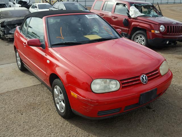 3VWDC21V92M800632 - 2002 VOLKSWAGEN CABRIO GLX RED photo 1