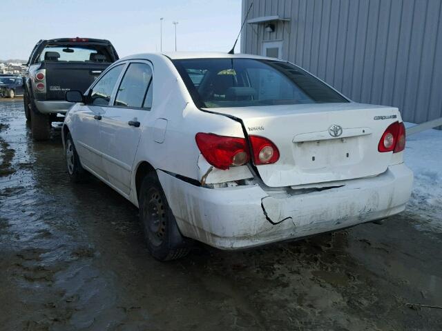 2T1BR32E08C865058 - 2008 TOYOTA COROLLA CE WHITE photo 3