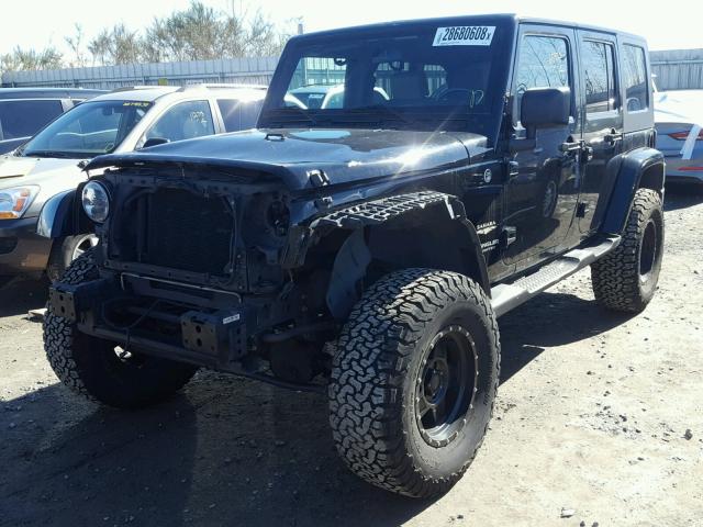 1J8GA59117L149152 - 2007 JEEP WRANGLER S BLACK photo 2