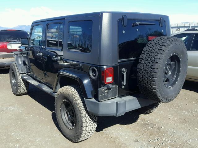 1J8GA59117L149152 - 2007 JEEP WRANGLER S BLACK photo 3