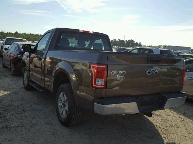 1FTMF1C82HKC90314 - 2017 FORD F150 BROWN photo 3