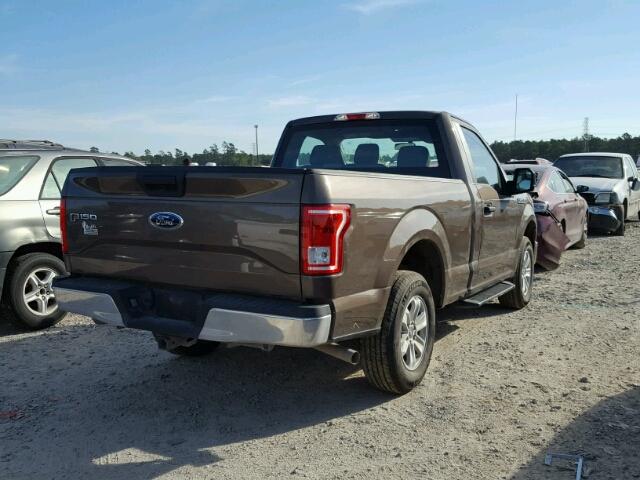 1FTMF1C82HKC90314 - 2017 FORD F150 BROWN photo 4