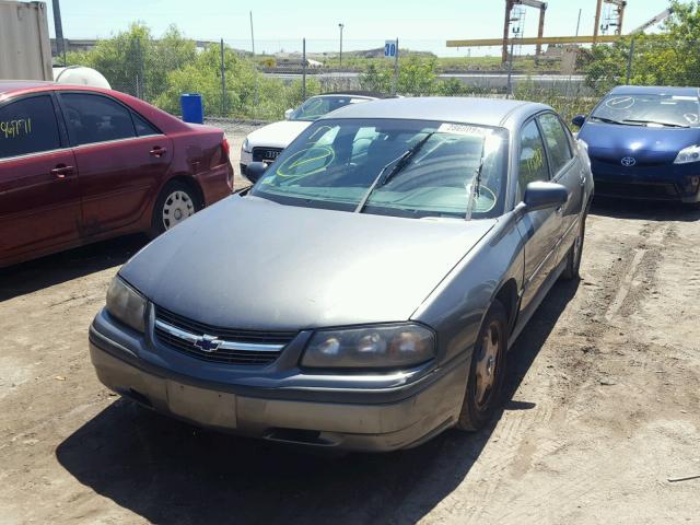 2G1WF52E949202256 - 2004 CHEVROLET IMPALA GRAY photo 2