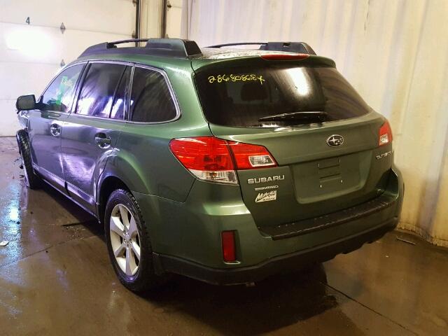 4S4BRCCC3D3244568 - 2013 SUBARU OUTBACK 2. GREEN photo 3