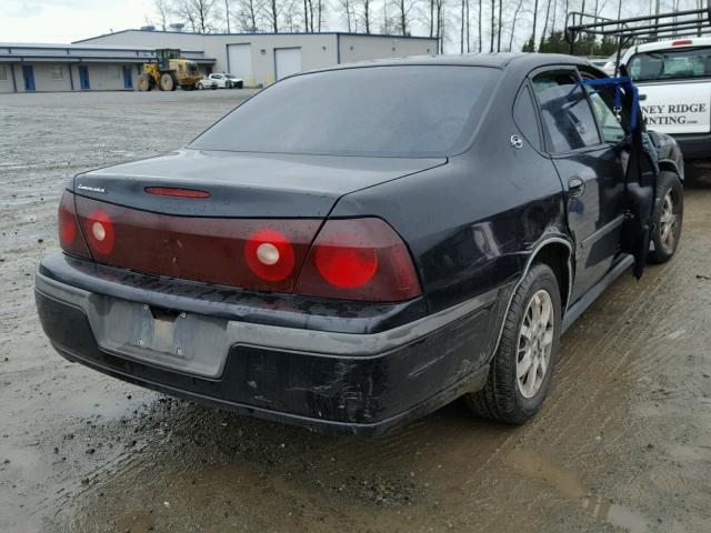 2G1WF52E929260901 - 2002 CHEVROLET IMPALA BLACK photo 4