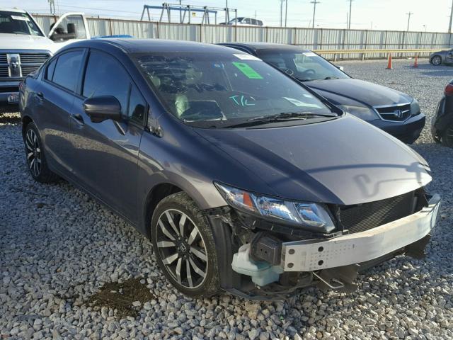 19XFB2F92EE079160 - 2014 HONDA CIVIC EXL GRAY photo 1