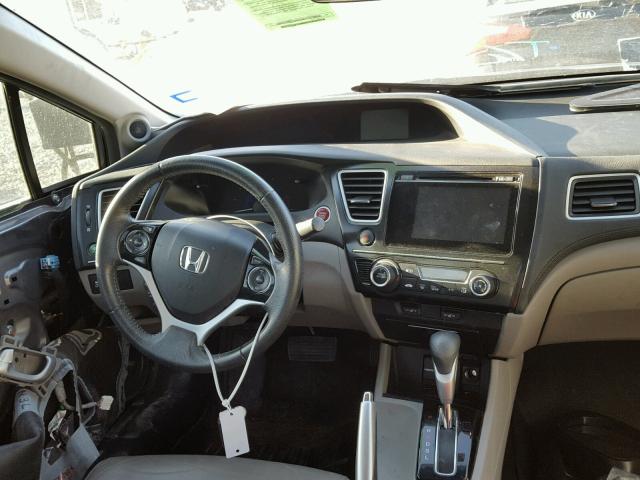 19XFB2F92EE079160 - 2014 HONDA CIVIC EXL GRAY photo 9