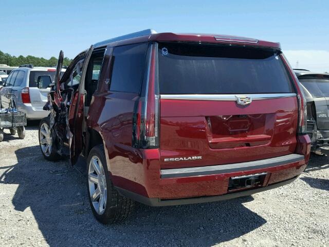 1GYS3BKJ6HR191278 - 2017 CADILLAC ESCALADE L RED photo 3