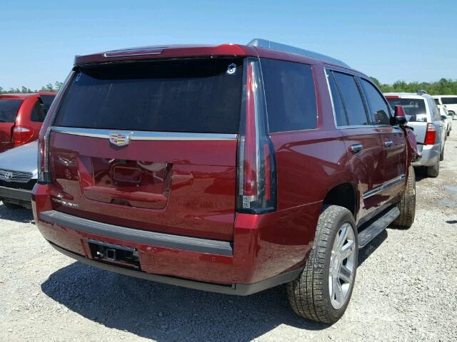 1GYS3BKJ6HR191278 - 2017 CADILLAC ESCALADE L RED photo 4