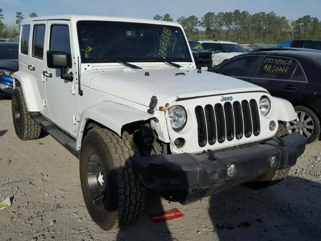 1C4HJWEG8EL183033 - 2014 JEEP WRANGLER U WHITE photo 1