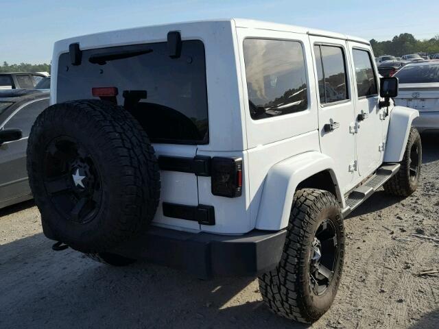 1C4HJWEG8EL183033 - 2014 JEEP WRANGLER U WHITE photo 4