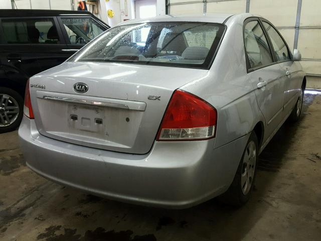 KNAFE121075399543 - 2007 KIA SPECTRA EX GRAY photo 4