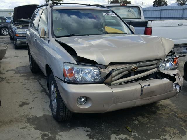 JTEDP21A760105185 - 2006 TOYOTA HIGHLANDER BEIGE photo 1