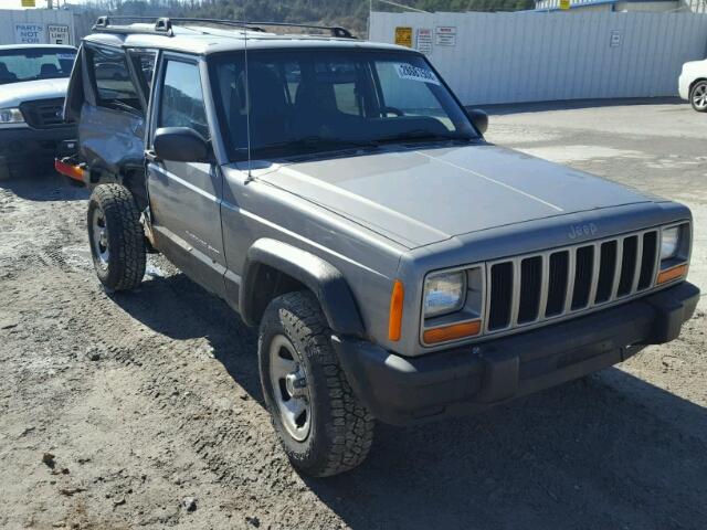 1J4FF48S7YL254203 - 2000 JEEP CHEROKEE S GRAY photo 1