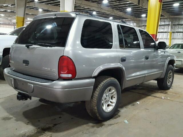 1B4HS28NX1F522879 - 2001 DODGE DURANGO SILVER photo 4