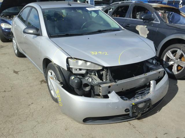 1G2ZF57B984143516 - 2008 PONTIAC G6 VALUE L SILVER photo 1