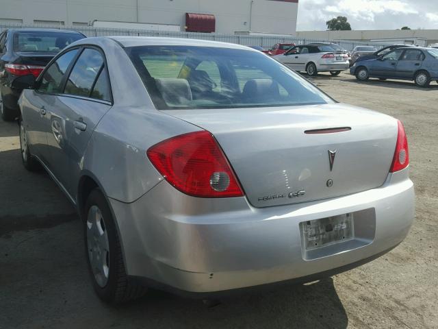 1G2ZF57B984143516 - 2008 PONTIAC G6 VALUE L SILVER photo 3