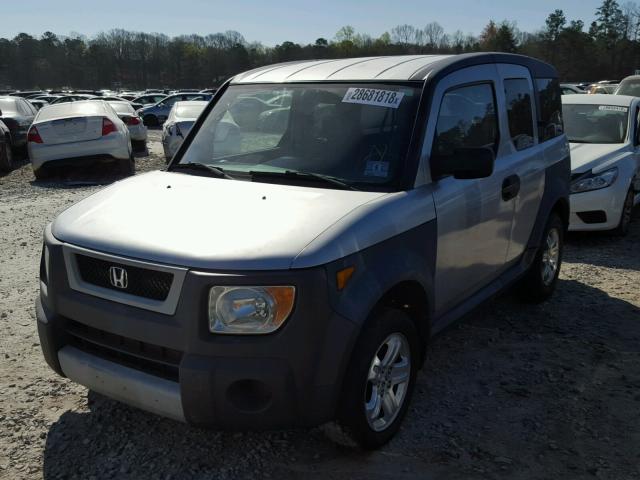 5J6YH28606L001506 - 2006 HONDA ELEMENT EX SILVER photo 2