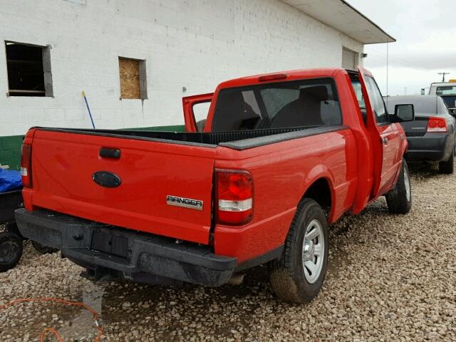 1FTKR1AD1BPB02052 - 2011 FORD RANGER RED photo 4