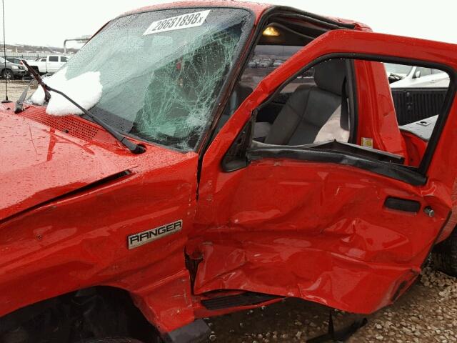 1FTKR1AD1BPB02052 - 2011 FORD RANGER RED photo 6