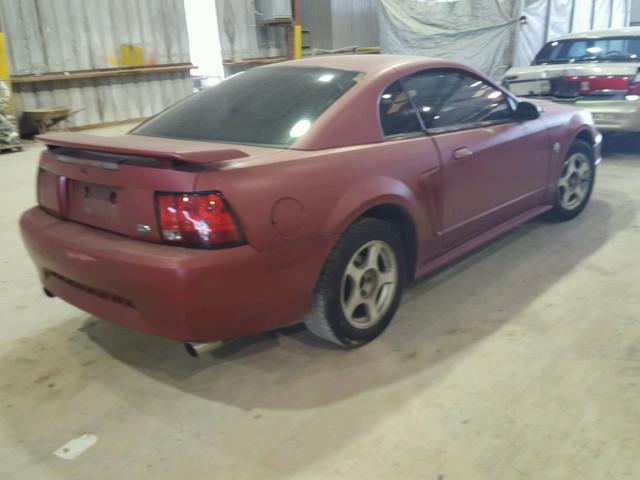 1FAFP40694F184445 - 2004 FORD MUSTANG RED photo 4