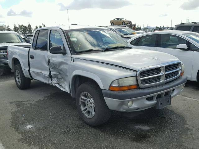 1D7HL38K34S639765 - 2004 DODGE DAKOTA QUA SILVER photo 1