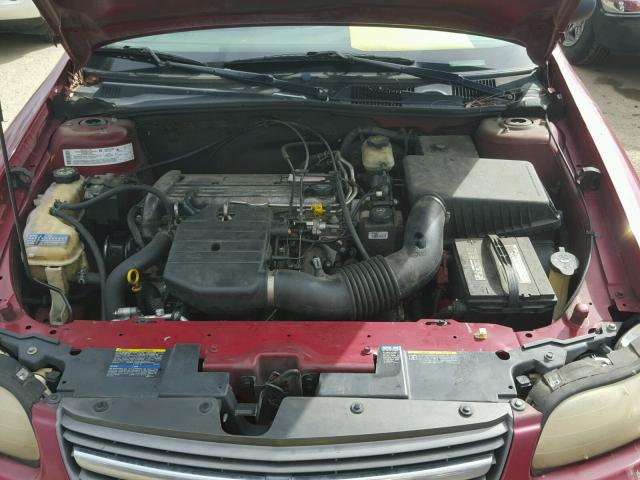 1G1ND52F24M588273 - 2004 CHEVROLET CLASSIC RED photo 7
