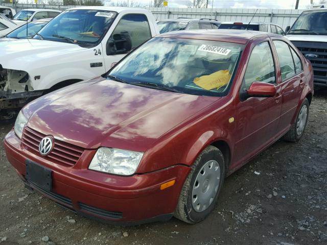 3VWSC29M6YM024486 - 2000 VOLKSWAGEN JETTA GLS MAROON photo 2