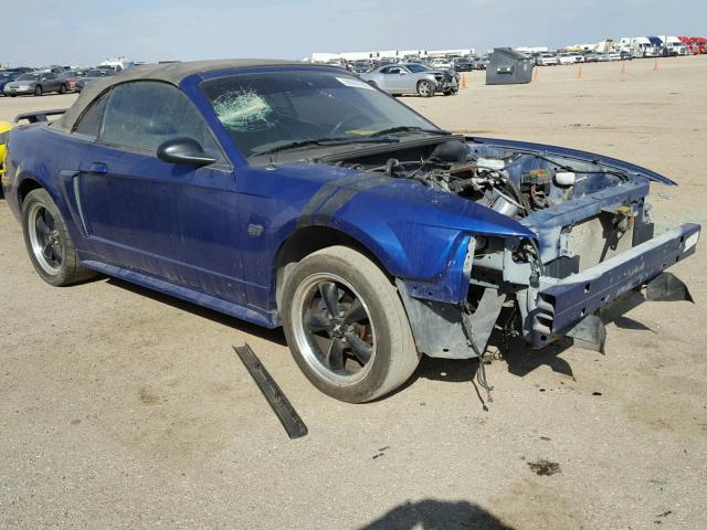 1FAFP45X73F313217 - 2003 FORD MUSTANG GT BLUE photo 1