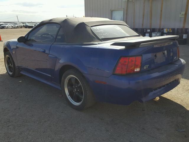 1FAFP45X73F313217 - 2003 FORD MUSTANG GT BLUE photo 3