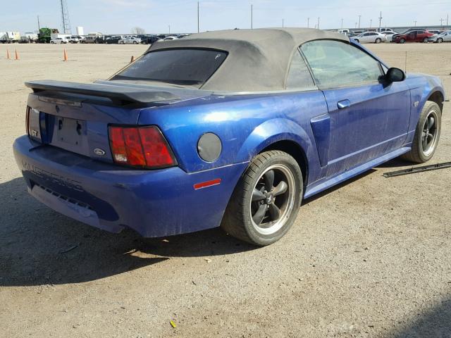 1FAFP45X73F313217 - 2003 FORD MUSTANG GT BLUE photo 4