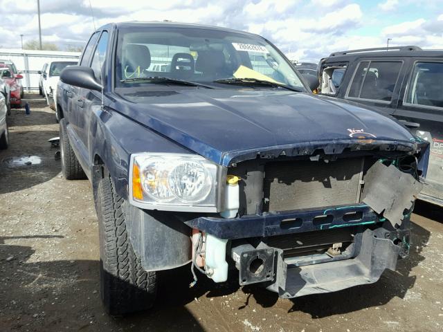 1D7HE48K55S273308 - 2005 DODGE DAKOTA QUA BLUE photo 1