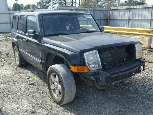 1J8HG48N96C245286 - 2006 JEEP COMMANDER BLACK photo 1