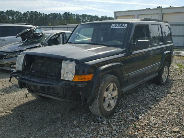 1J8HG48N96C245286 - 2006 JEEP COMMANDER BLACK photo 2