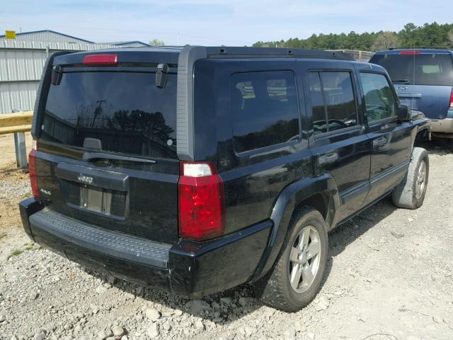 1J8HG48N96C245286 - 2006 JEEP COMMANDER BLACK photo 4