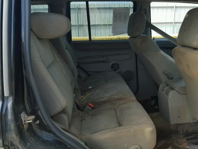 1J8HG48N96C245286 - 2006 JEEP COMMANDER შავი ფოტო 6