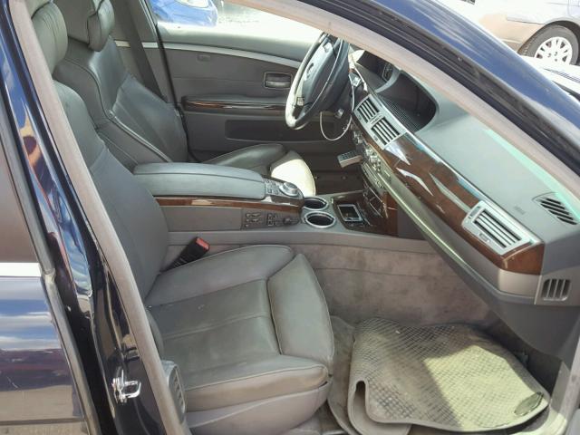 WBAHL83556DT01555 - 2006 BMW 750 I BLACK photo 5